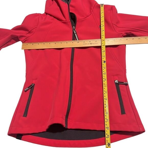 Bench Pink Fleece Lined Hooded Full-Zip Thumb Hole Hoodie Jacket Size Medium - Picture 10 of 10